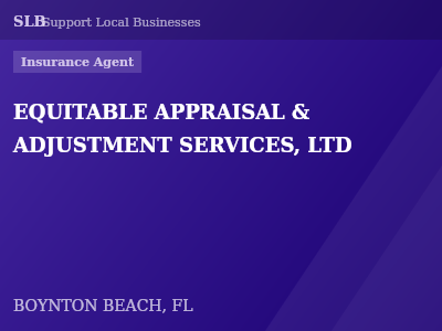 EQUITABLE APPRAISAL & ADJUSTMENT SERVICES, LTD — Insurance Agent in BOYNTON BEACH, FL