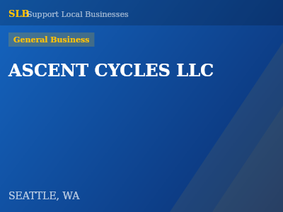 ASCENT CYCLES LLC — General Business in SEATTLE, WA