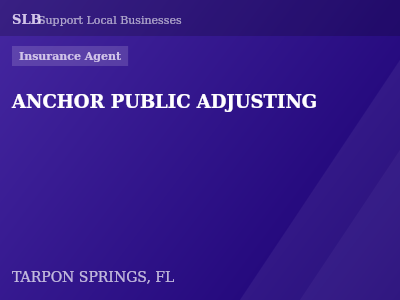 ANCHOR PUBLIC ADJUSTING — Insurance Agent in TARPON SPRINGS, FL