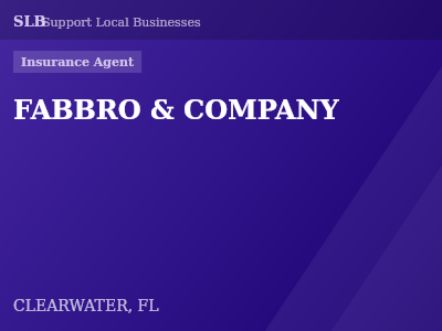 FABBRO & COMPANY — Insurance Agent in CLEARWATER, FL