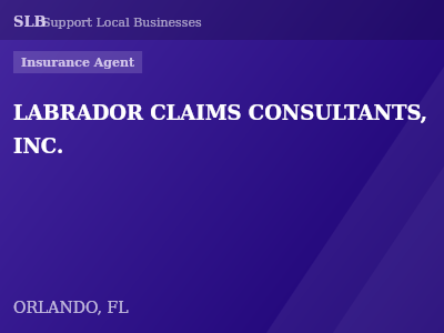 LABRADOR CLAIMS CONSULTANTS, INC. — Insurance Agent in ORLANDO, FL