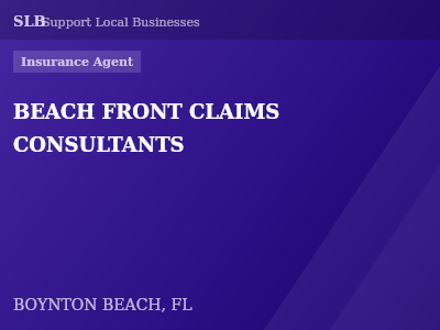 BEACH FRONT CLAIMS CONSULTANTS — Insurance Agent in BOYNTON BEACH, FL