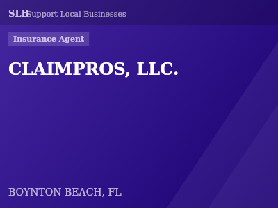 CLAIMPROS, LLC. — Insurance Agent in BOYNTON BEACH, FL