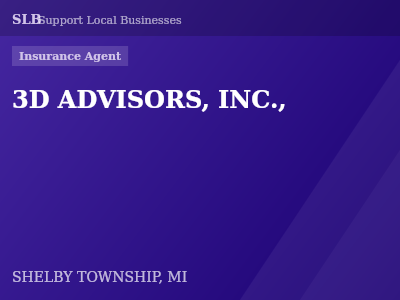 3D ADVISORS, INC., — Insurance Agent in SHELBY TOWNSHIP, MI