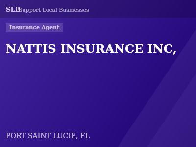 NATTIS INSURANCE INC, — Insurance Agent in PORT SAINT LUCIE, FL