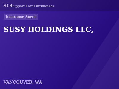 SUSY HOLDINGS LLC, — Insurance Agent in VANCOUVER, WA
