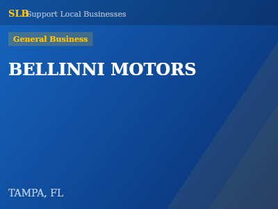 BELLINNI MOTORS — General Business in TAMPA, FL
