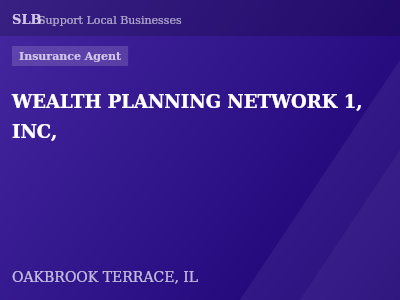 WEALTH PLANNING NETWORK 1, INC, — Insurance Agent in OAKBROOK TERRACE, IL