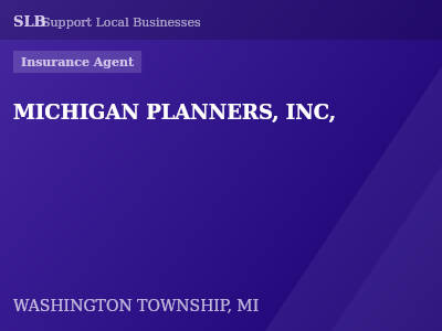 MICHIGAN PLANNERS, INC, — Insurance Agent in WASHINGTON TOWNSHIP, MI