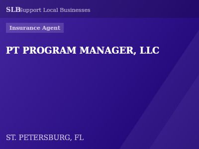 PT PROGRAM MANAGER, LLC — Insurance Agent in ST. PETERSBURG, FL