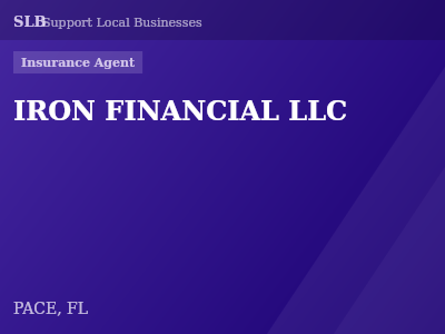 IRON FINANCIAL LLC — Insurance Agent in PACE, FL
