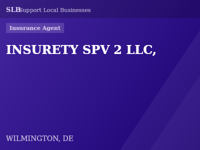 INSURETY SPV 2 LLC, — Insurance Agent in WILMINGTON, DE