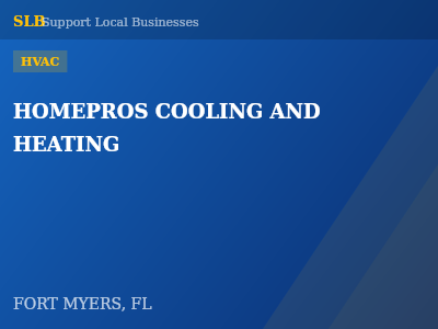 HOMEPROS COOLING AND HEATING — HVAC in FORT MYERS, FL