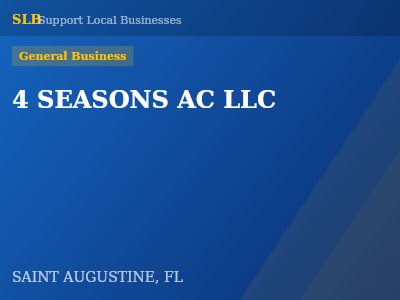 4 SEASONS AC LLC — General Business in SAINT AUGUSTINE, FL