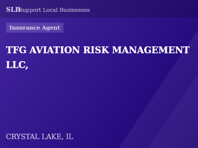TFG AVIATION RISK MANAGEMENT LLC, — Insurance Agent in CRYSTAL LAKE, IL