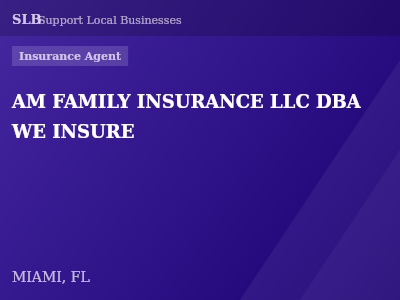 AM FAMILY INSURANCE LLC DBA WE INSURE — Insurance Agent in MIAMI, FL