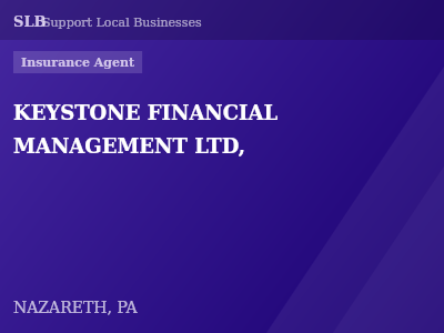 KEYSTONE FINANCIAL MANAGEMENT LTD, — Insurance Agent in NAZARETH, PA