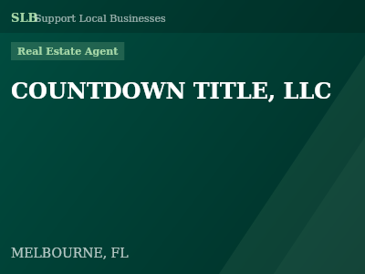 COUNTDOWN TITLE, LLC — Real Estate Agent in MELBOURNE, FL