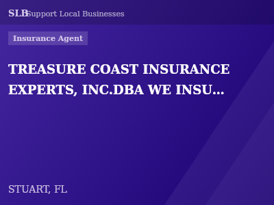 TREASURE COAST INSURANCE EXPERTS, INC.DBA WE INSURE — Insurance Agent in STUART, FL