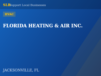 FLORIDA HEATING & AIR INC. — HVAC in JACKSONVILLE, FL