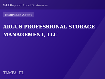 ARGUS PROFESSIONAL STORAGE MANAGEMENT, LLC — Insurance Agent in TAMPA, FL