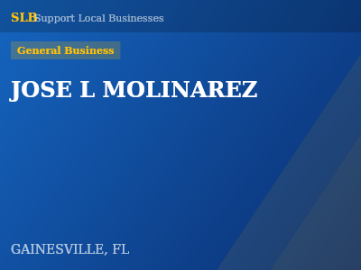JOSE L MOLINAREZ — General Business in GAINESVILLE, FL
