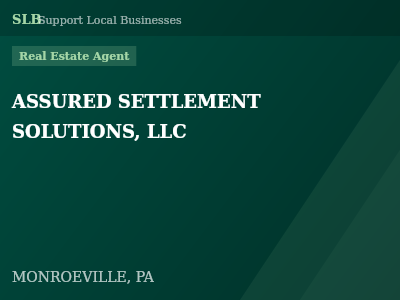 ASSURED SETTLEMENT SOLUTIONS, LLC — Real Estate Agent in MONROEVILLE, PA