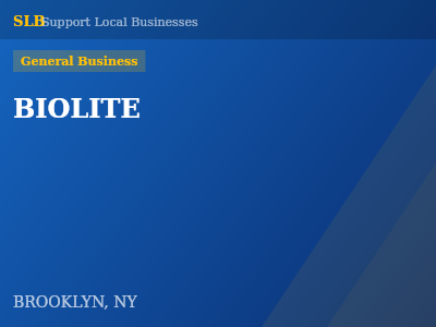 BIOLITE — General Business in BROOKLYN, NY