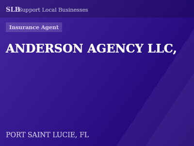 ANDERSON AGENCY LLC, — Insurance Agent in PORT SAINT LUCIE, FL
