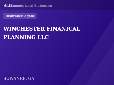 WINCHESTER FINANICAL PLANNING LLC — Insurance Agent in SUWANEE, GA