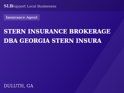 STERN INSURANCE BROKERAGE DBA GEORGIA STERN INSURA — Insurance Agent in DULUTH, GA