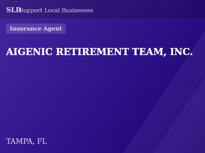 AIGENIC RETIREMENT TEAM, INC. — Insurance Agent in TAMPA, FL