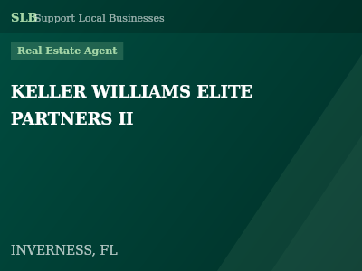 KELLER WILLIAMS ELITE PARTNERS II — Real Estate Agent in INVERNESS, FL