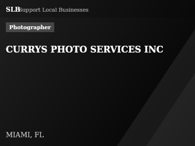 CURRYS PHOTO SERVICES INC — Photographer in MIAMI, FL
