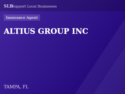 ALTIUS GROUP INC — Insurance Agent in TAMPA, FL