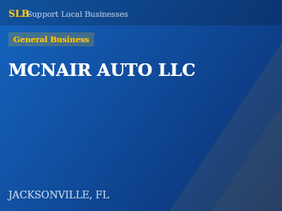 MCNAIR AUTO LLC — General Business in JACKSONVILLE, FL