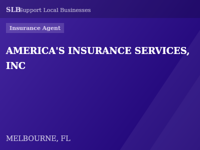 AMERICA'S INSURANCE SERVICES, INC — Insurance Agent in MELBOURNE, FL