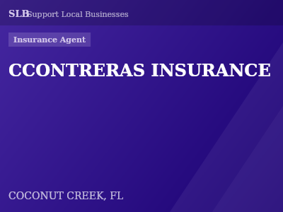 CCONTRERAS INSURANCE — Insurance Agent in COCONUT CREEK, FL