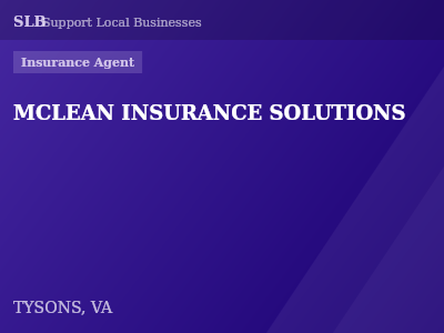 MCLEAN INSURANCE SOLUTIONS — Insurance Agent in TYSONS, VA