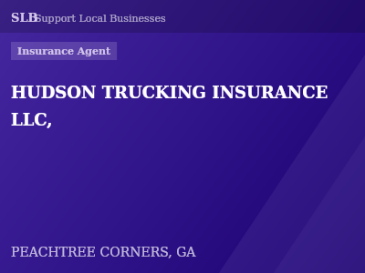 HUDSON TRUCKING INSURANCE LLC, — Insurance Agent in PEACHTREE CORNERS, GA