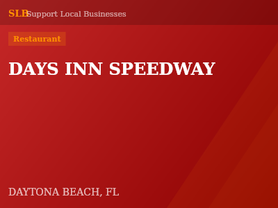 DAYS INN SPEEDWAY — Restaurant in DAYTONA BEACH, FL