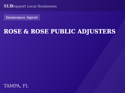 ROSE & ROSE PUBLIC ADJUSTERS — Insurance Agent in TAMPA, FL