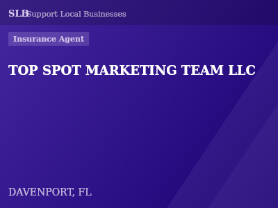TOP SPOT MARKETING TEAM LLC — Insurance Agent in DAVENPORT, FL