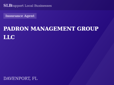 PADRON MANAGEMENT GROUP LLC — Insurance Agent in DAVENPORT, FL