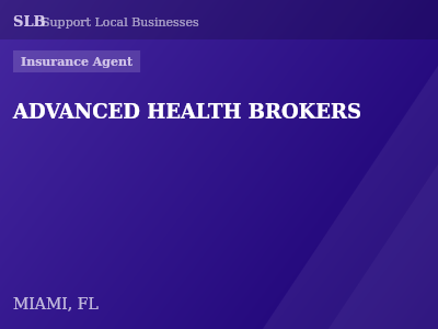 ADVANCED HEALTH BROKERS — Insurance Agent in MIAMI, FL