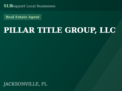 PILLAR TITLE GROUP, LLC — Real Estate Agent in JACKSONVILLE, FL
