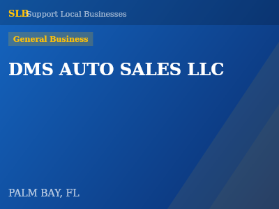 DMS AUTO SALES LLC — General Business in PALM BAY, FL