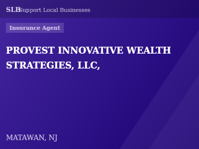 PROVEST INNOVATIVE WEALTH STRATEGIES, LLC, — Insurance Agent in MATAWAN, NJ