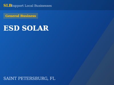 ESD SOLAR — General Business in SAINT PETERSBURG, FL