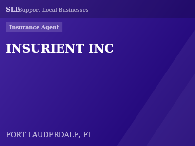 INSURIENT INC — Insurance Agent in FORT LAUDERDALE, FL